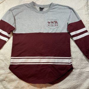 Rue 21 Womens Long Sleeve "Wild. Soul. Dream" Print top
